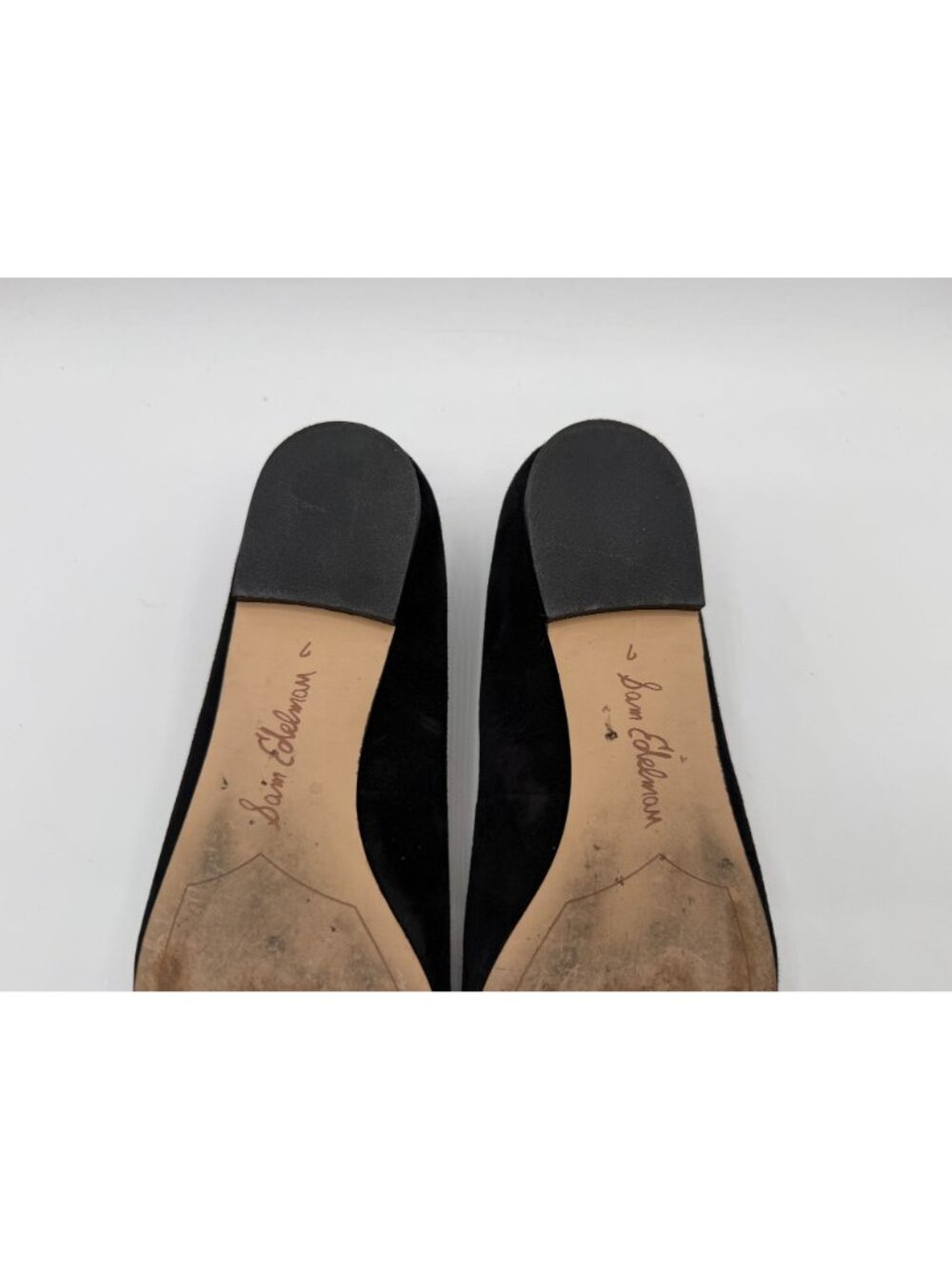 Sam Edelman Rosalie Suede Pointed Ballet Flats Black Women Size 7M Chic Classic - Picture 12 of 14